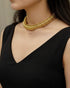 Gold Hammered Sutlada Necklace